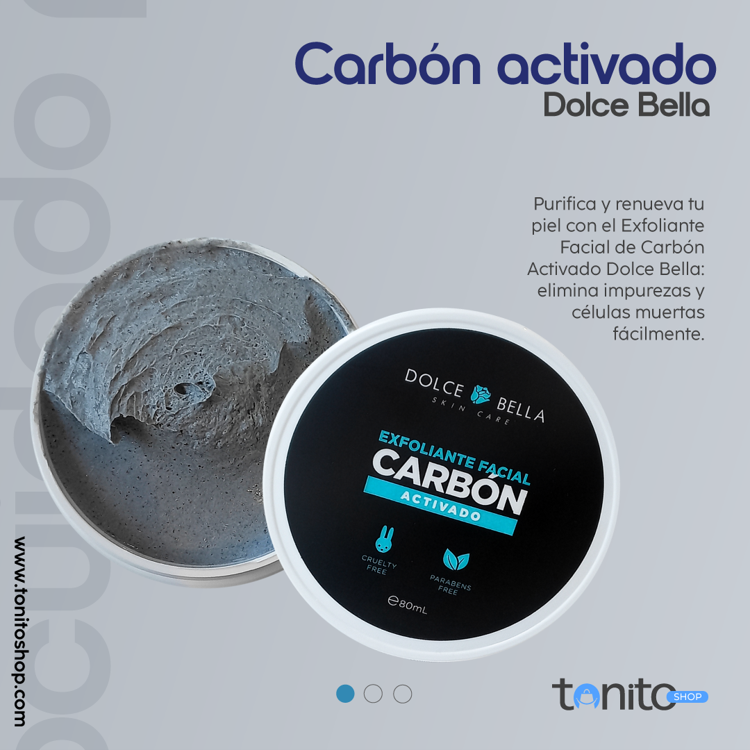 EXFOLIANTE FACIAL CARBON ACTIVADO DOLCE BELLA