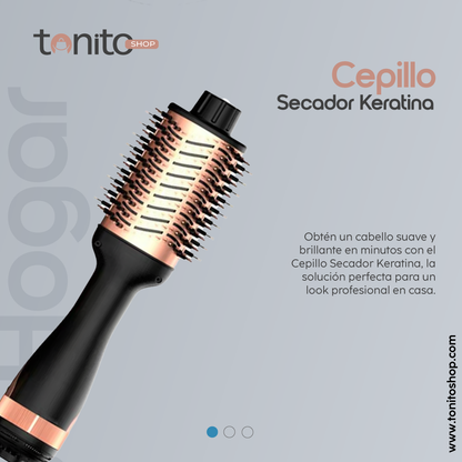 CEPILLO SECADOR KERATINA 3X1