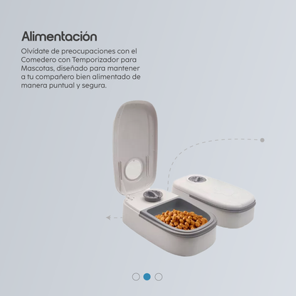 COMEDERO CON TEMPORIZADOR ALIMENTO MASCOTA