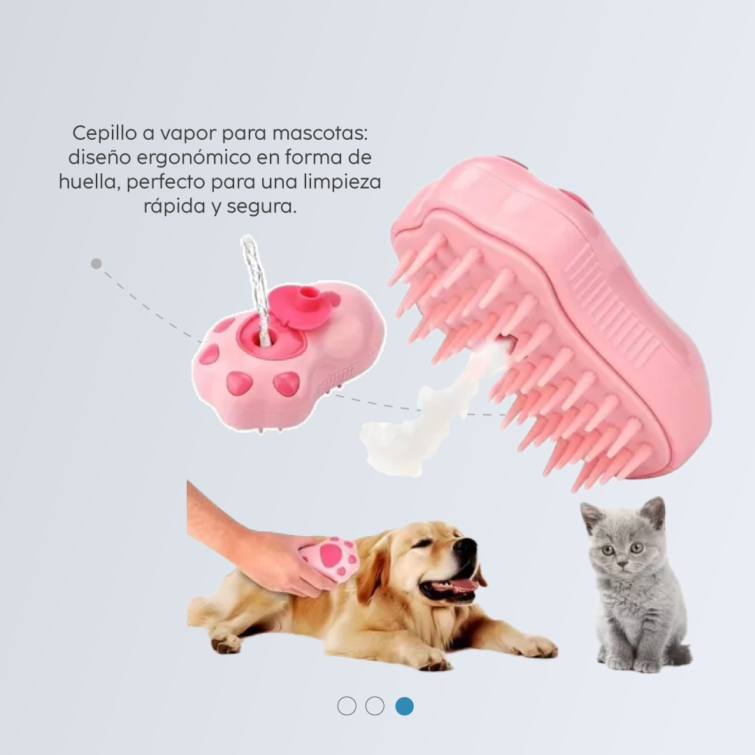 CEPILLO A VAPOR HUELLITA PARA MASCOTAS